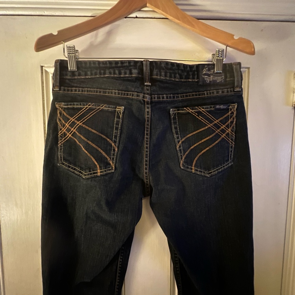 Levi’s Jeans Low Rise Slim Bootcut Junior size 11
Button fly dark blue